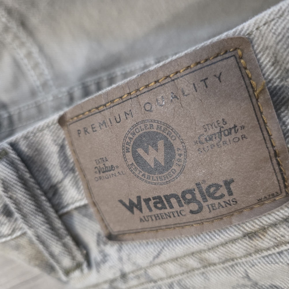 WRANGLER CAMO JEANS Western Outdoor MENS 40 X 30 Camoflage - Picture 7 of 10